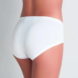 Cotonella Slip donna altezza media in cotone elasticizzato,  impreziosito da raffinati inserti in pizzo - GD130 Cotonella intimo 2