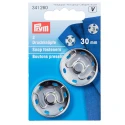 Silver snap fasteners, 30 mm - 341260 Prym