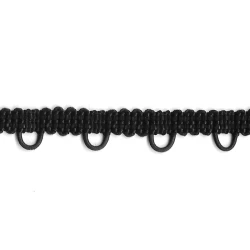 Passamaneria con asole elasticizzate alta 10mm - bianco 2