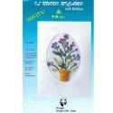 Flower buds ribbon embroidery kit by Ornaghi Filati