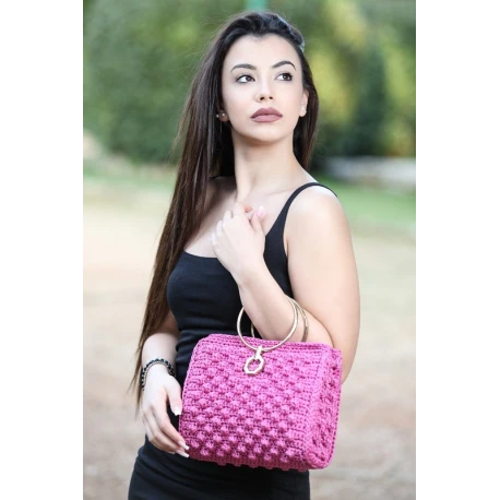 Cordino Thai Swan Black per realizzare borse all'uncinetto