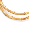 Round bag handles in natural bamboo, 23 cm diameter - MA105 Mas