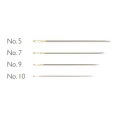 Crewel embroidery needles, with silver eye No. 5-10 assorted - Prym