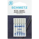 Schmetz flat-shanks jeans sewing machine needles pack of 5
