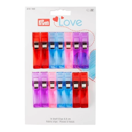 5.5 cm fabric and textile clips replace pins - 610183 Prym Love