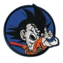Dragon Ball Goku embroidered and heat-adhesive patch application