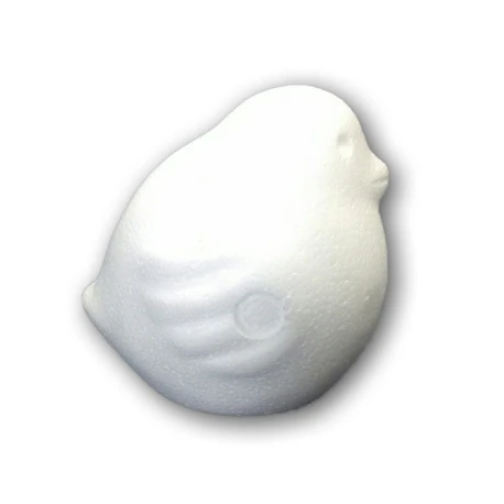 Styrofoam chick to decorate for patchwork and decoupage