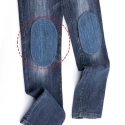 Heat-activated jeans patches in durable denim fabric - Usit