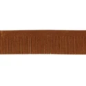 Suede-effect faux leather fringe tobacco colour decorative trimmings 4cm