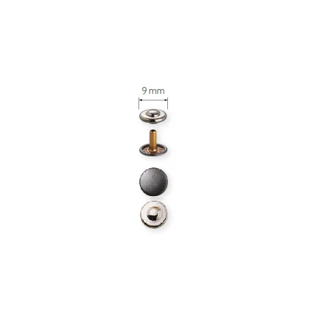 Jeans Rivets 9 mm Silver/Antique Iron - 403101 Prym