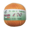 Crochet yarn Magnum Titool 100% Egyptian Cotton Makò Orange Duckbeak