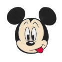 Topolino Disney© applicazione patch ricamata e termoadesiva