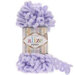Alize Puffy micropolyester finger yarn 100g ball