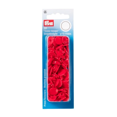 Bottoni automatici a pressione in plastica Prym Color Snaps Rossi - 393138 Prym