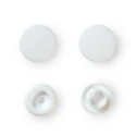 Prym Colour Snaps 12.4mm white non-sew press studs