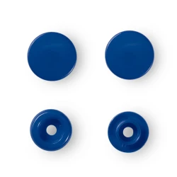 Prym Colour Snaps 12.4mm blue non-sew press fasteners