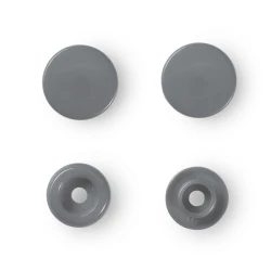Bottoni automatici a pressione in plastica Prym Color Snaps Grigio Argento - 393145 Prym