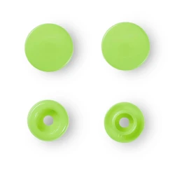 Prym Colour Snaps 12.4mm apple non-sew press fasteners