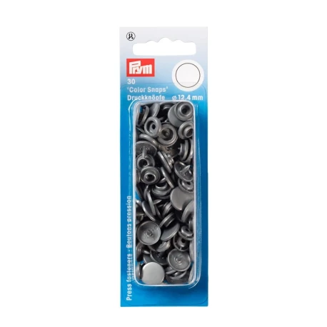Bottoni automatici a pressione in plastica Prym Color Snaps Grigio Argento - 393145 Prym