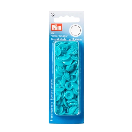 Bottoni automatici a pressione in plastica Prym Color Snaps Turchese - 393146 Prym