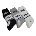 Set of three pairs of men's short terry socks for sports - F9505 Fila