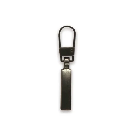 Slightly curved classic zipper puller with hook