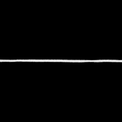 White 3 mm soft elastic cord