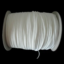 Nastro elastico tubolare morbido da 3mm bianco ideale per mascherine 2