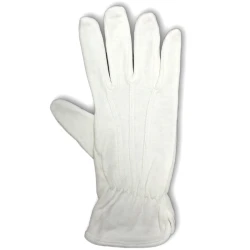 Guanti da donna bianchi in cotone lavabili e sterilizzabili
