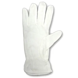 Washable and sterilisable white cotton woman gloves 2