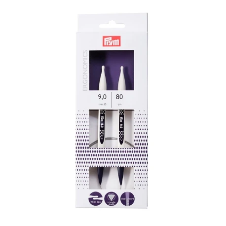 Ferri maglia circolari 9mm - 80cm Prym ergonomics 215812