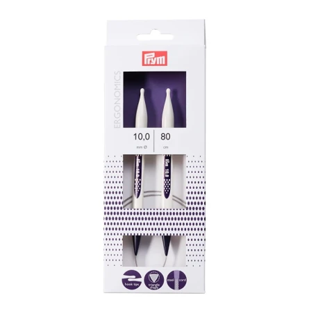 Prym ergonomics circular needles 10mm 80cm