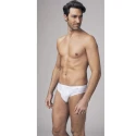 Men's low-waist cotton lisle briefs - classic fit