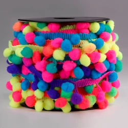 Pon Pon fringe trimmings to finish bags and ethnic accessories - K1336 Benox