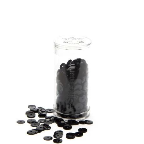 Gutermann, 6mm sequins, colour 1000 Black