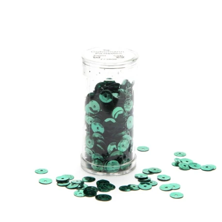 Gutermann, 6mm sequins, colour 8260 Green