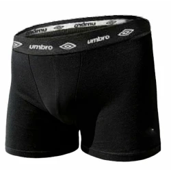 Men's black stretch cotton boxer shorts - 701 Umbro 2