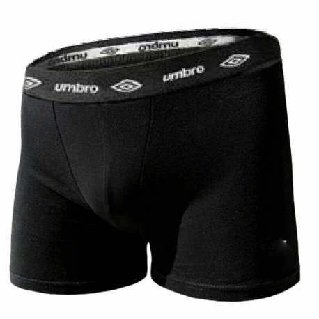 Boxer Uomo in cotone elasticizzato nero - 701 Umbro