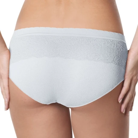 Slip donna MIDI fianco medio in microfibra Light Bianco - 311749 Intimidea