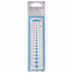 Knitting needle and crochet hook gauge - 2514203 Milward