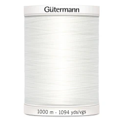Filo per cucire Gutermann colore 800 Bianco spola da 1000m