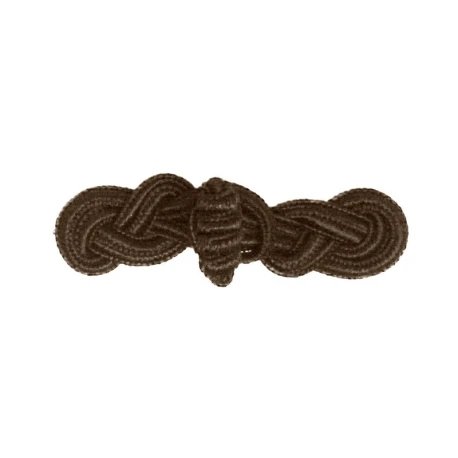 Brown Trimmed Alamari buttons