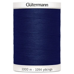 Filo per cucire Gutermann colore 310 Blu Marine spola da 1000m