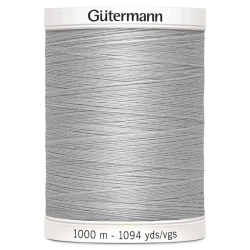 Filo per cucire Gutermann colore 38 Grigio Chiaro spola da 1000m