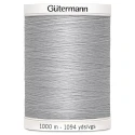 Gutermann thread colour 38 light grey 1000m spool