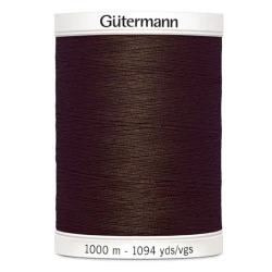 Filo per cucire Gutermann colore 694 Marrone Cioccolato spola da 1000m