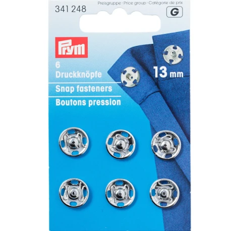 Bottoni Automatici in metallo 13 mm da cucire - 341248 Prym