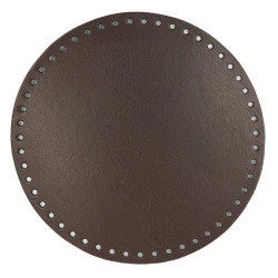 Fondi rotondi per borsa in vera pelle Ø 23cm colore marrone - MA!127