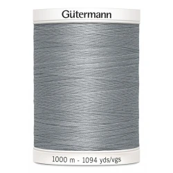 Gutermann sewing thread colour 40 medium grey 1000m spool