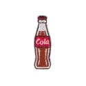 Applicazione ricamata bottiglia di Coca Cola mini toppa termoadesiva
